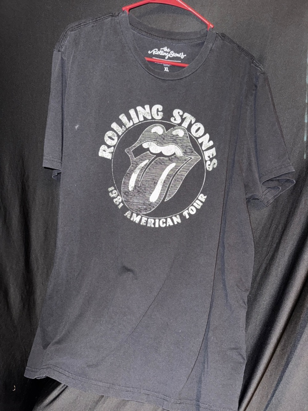 the Rolling Stones Black Graphic Tee - Band Logo Tour Shirt torrid t shirt